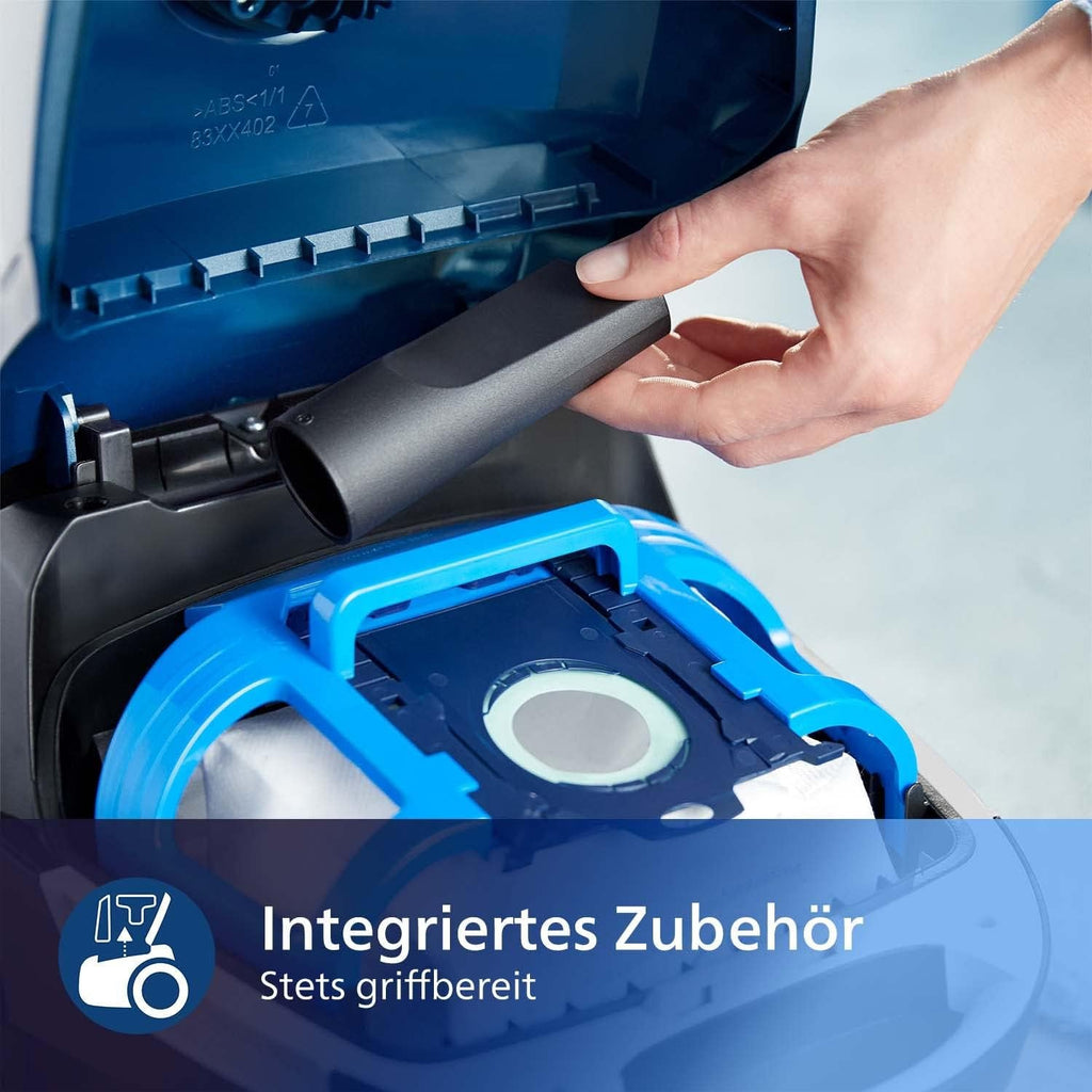 PHILIPS XD3110/09 Serie 3000 mit Beutel (nicht enthalten), Staubsauger 900W