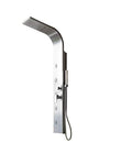 4-Way Shower Panel in Brushed Stainless Steel  	LANERI