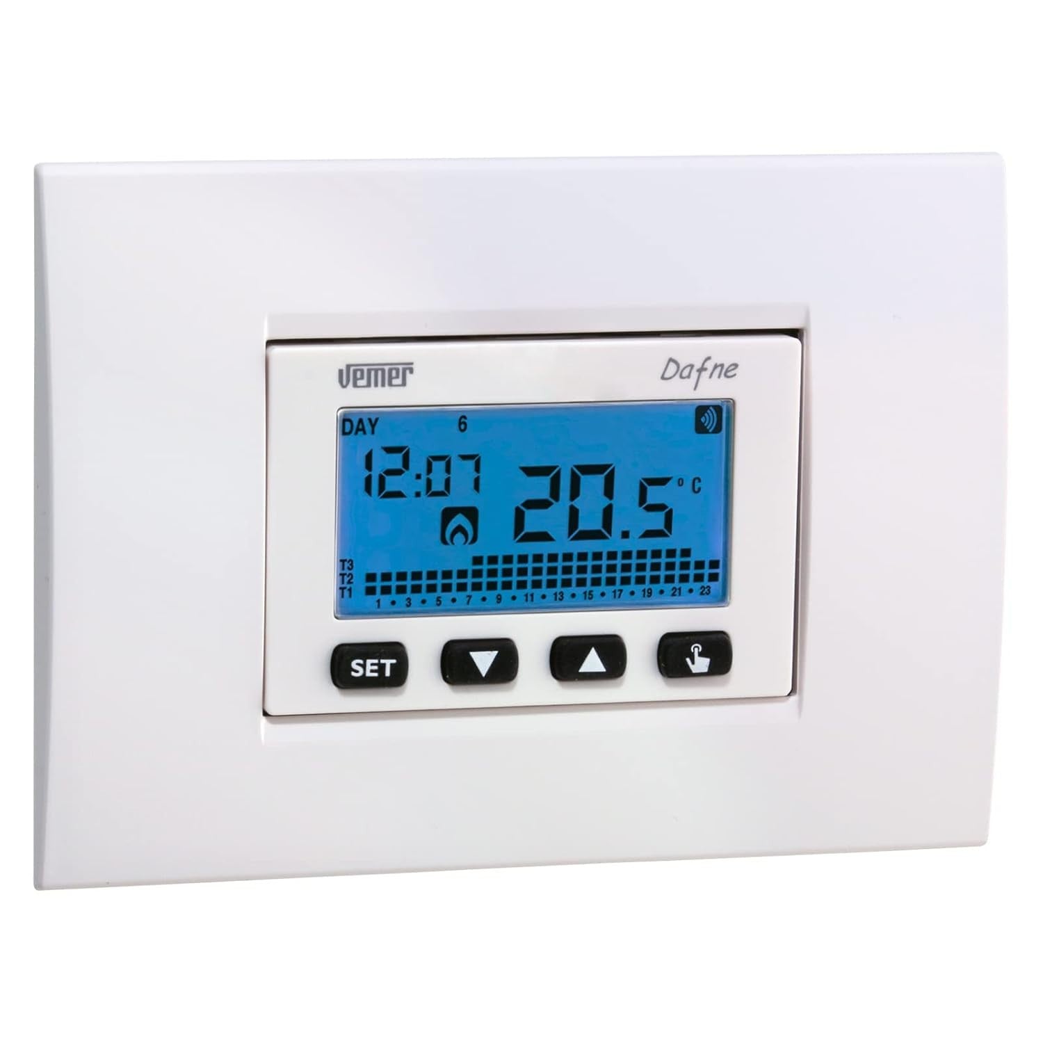 VEMER Ve792200 Dafne WiFi Thermostat, 230 V, Steuerung mit Smartphone über APP v