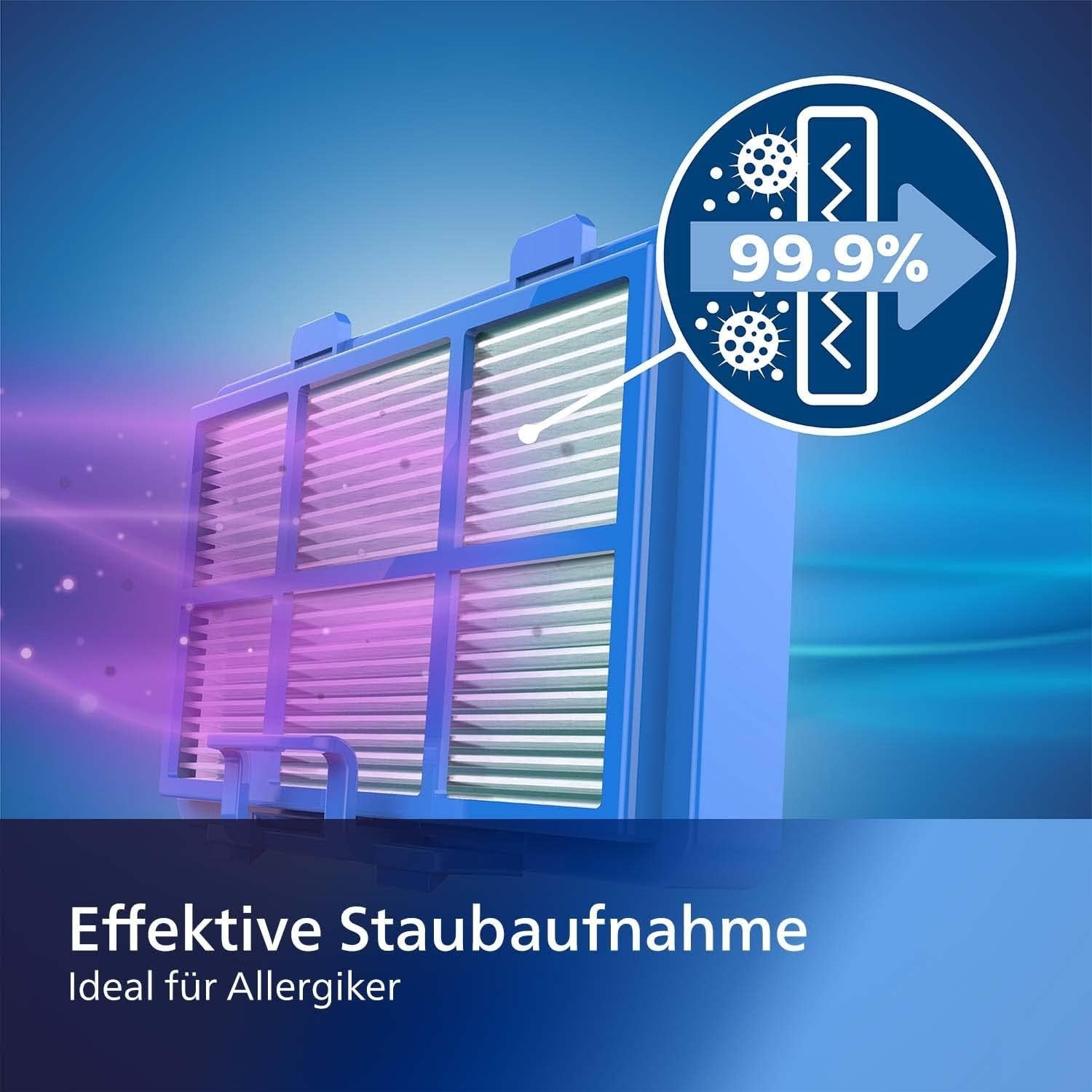 PHILIPS XD3110/09 Serie 3000 mit Beutel (nicht enthalten), Staubsauger 900W