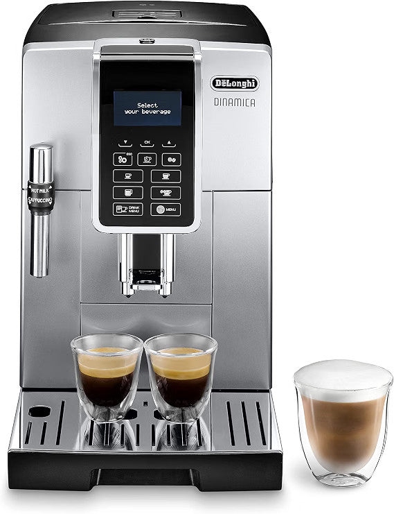 DeLonghi Dinamica ECAM350.35.SB Kaffeevollautomat Silber Schwarz - GEBRAUCHT