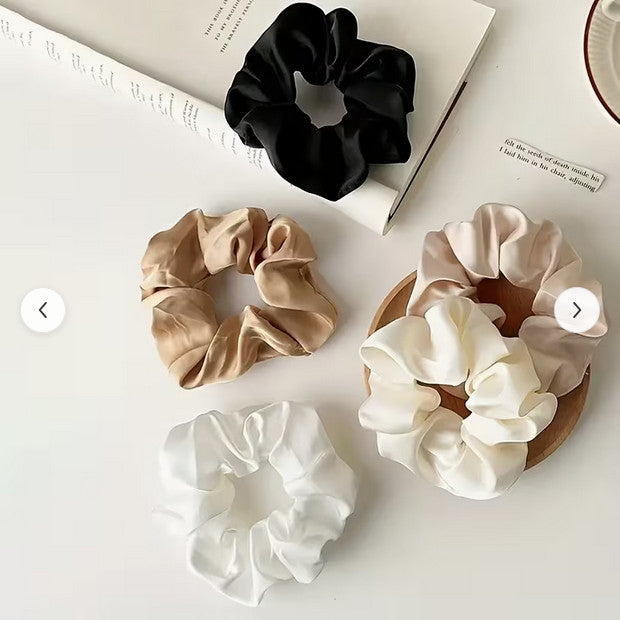 Haargummis 5-teiliges Set Koreanischer Stil Satin Groß, 2025 Neu Hochwertig