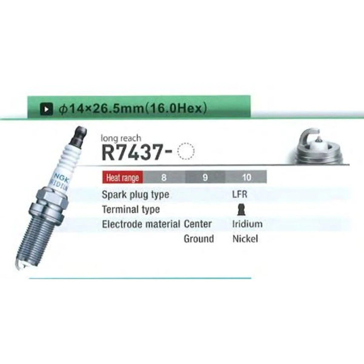 Zündkerze NGK R7437-9 4654, 1 Stück