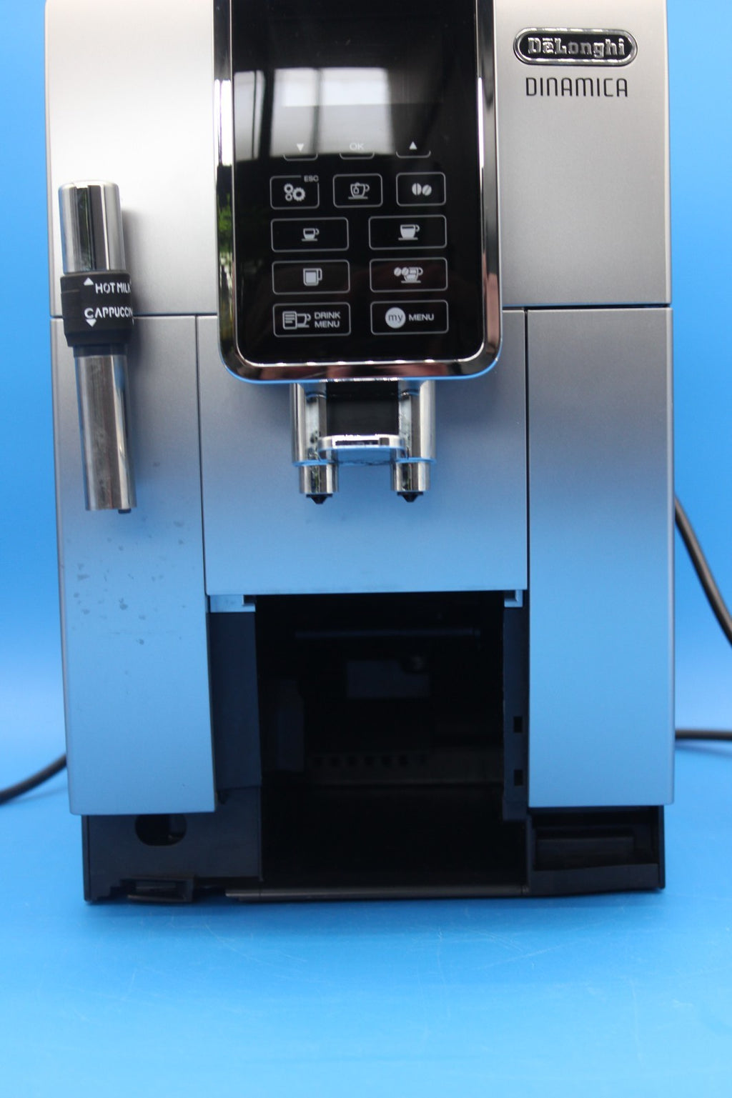 DeLonghi Dinamica ECAM350.35.SB Kaffeevollautomat Silber Schwarz - GEBRAUCHT