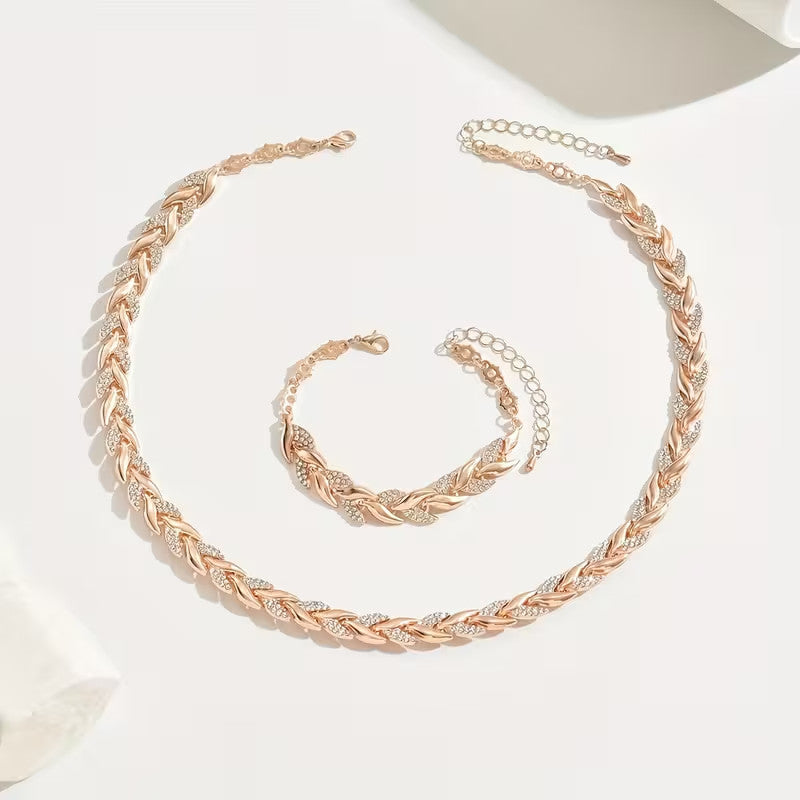 Halskette, Armband, Meerjungfrauenschwanz-Design, Gold, Silber, Damen