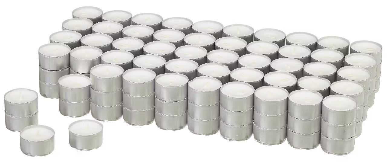 Teelichter, Paraffin, Ø 3.75 x 2 cm, Brenndauer 6 Stunden 3-150Stk