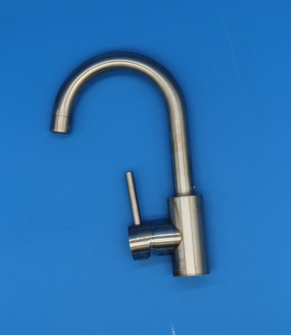 Stehende Küchenarmatur Grifema G1002A silber,  inkl. G 3/8" Anschlussschläuche