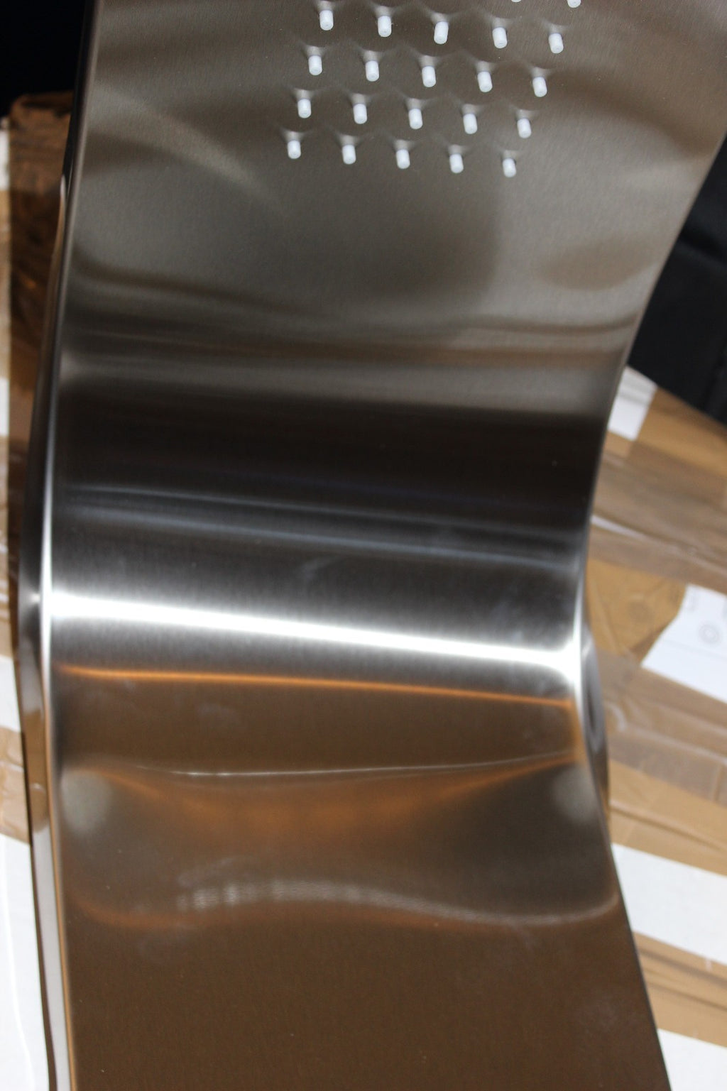 4-Way Shower Panel in Brushed Stainless Steel  	LANERI