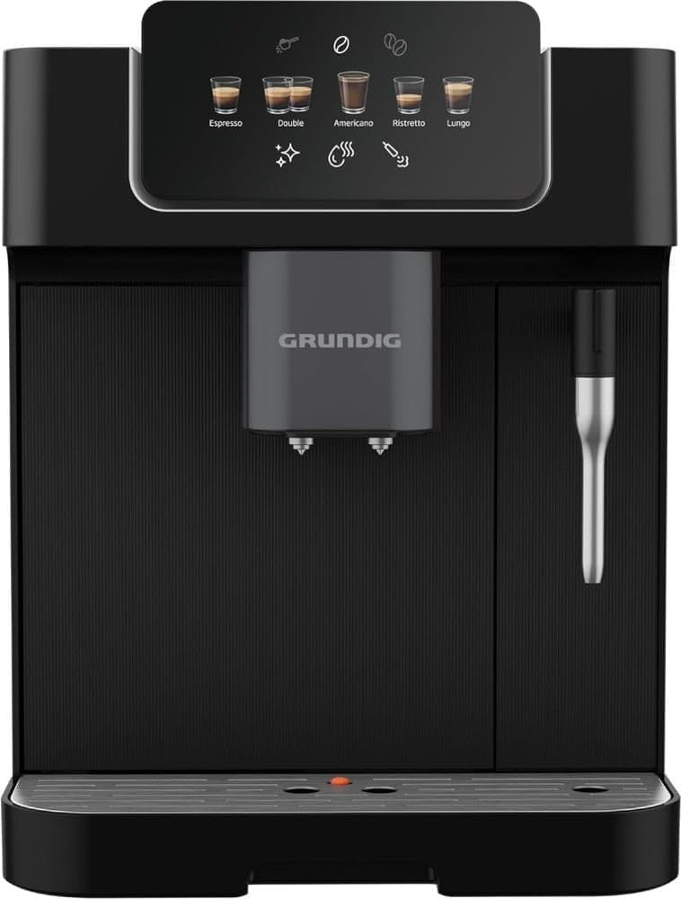 Grundig Kaffeevollautomat KVA 6230 19 Bar Schwarz 2L Edelstahl Touch