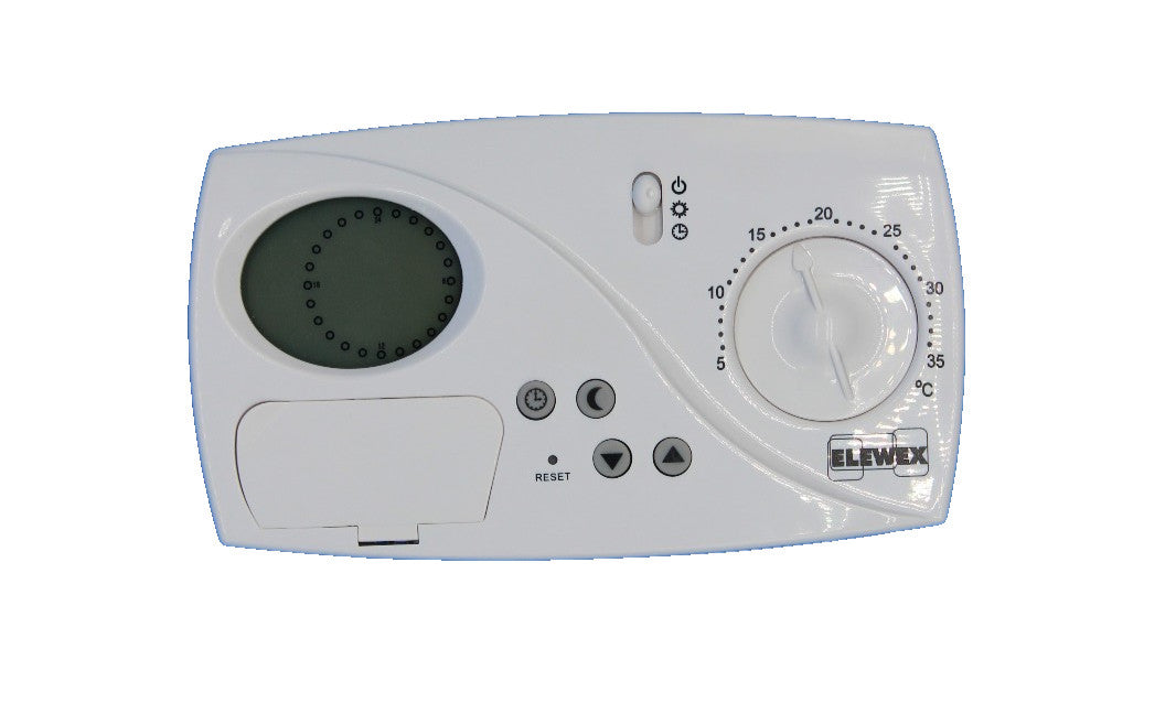 VEMER VE773200 CT 24H - Wandmontierter Raumthermostat für Heizung, batteriebetri