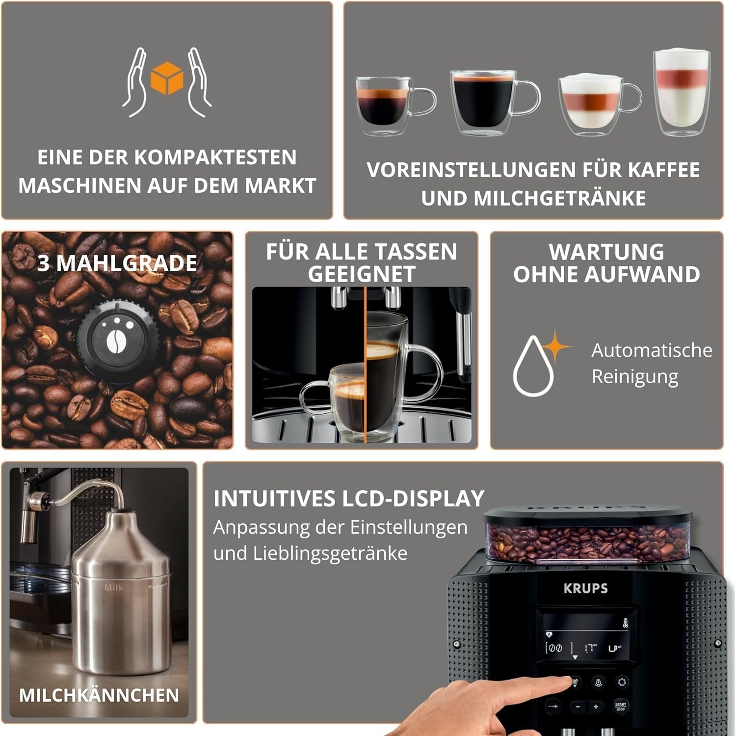 Krups Essential Kaffeevollautomat EA816031