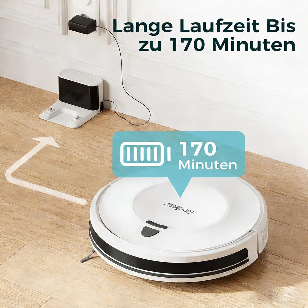 Redkey E6 Saugroboter mit 7000 Pa Saugkraft